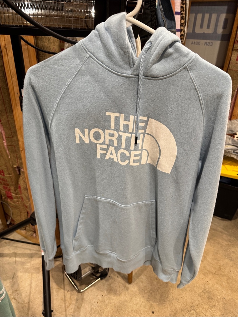 The North Face Men's Pale Blue Logo Hoodie
